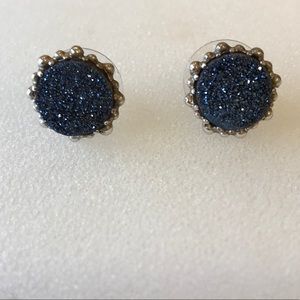 Anzie blue drusy studs